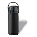 2.5 Liter Airpot Smooth Black Matte Pump Glass Lined